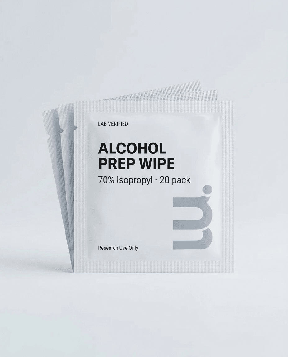 Alcohol prep wipes, pack of 20